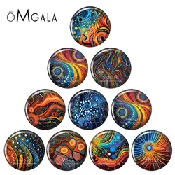 Colorful Small Round Dots Art Paintings 12mm/18mm/20mm/25mm Round photo glass cabochon demo flat back Making findings