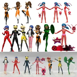 Miraculous Ladybug Super Hero Cat Noir Blind Box Collect Anime Dolls Queen Bee Rena Rouge Marinette Figure Model Toy Kids Gifts