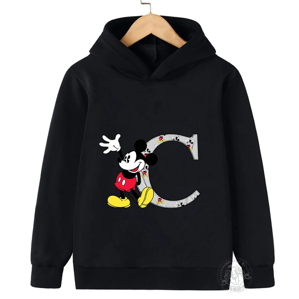 Spring Fall Kids Kawaii Stitch Hoodie Minnie Mickey Mouse Kids Anime cartoon casual street wear Kids Girls Boys tops jumper