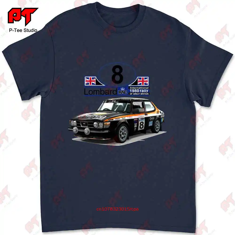 Saab 99 Turbo 1980 Rac Rally Wrc T-shirt 493V