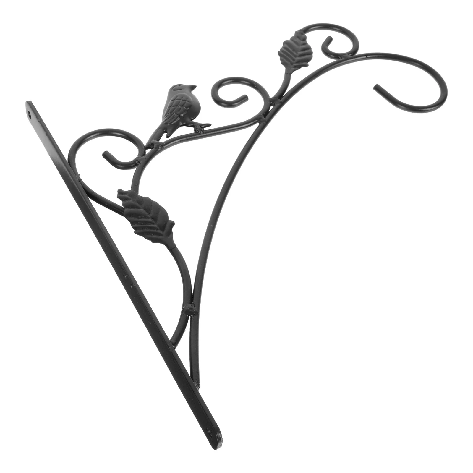 1 قطعة اناء للزهور الحديد دعامة تعليق للشرفة شماعات الزخرفية حديقة الديكور حامل النبات في الهواء الطلق خمر حمالة تعليق جدارية