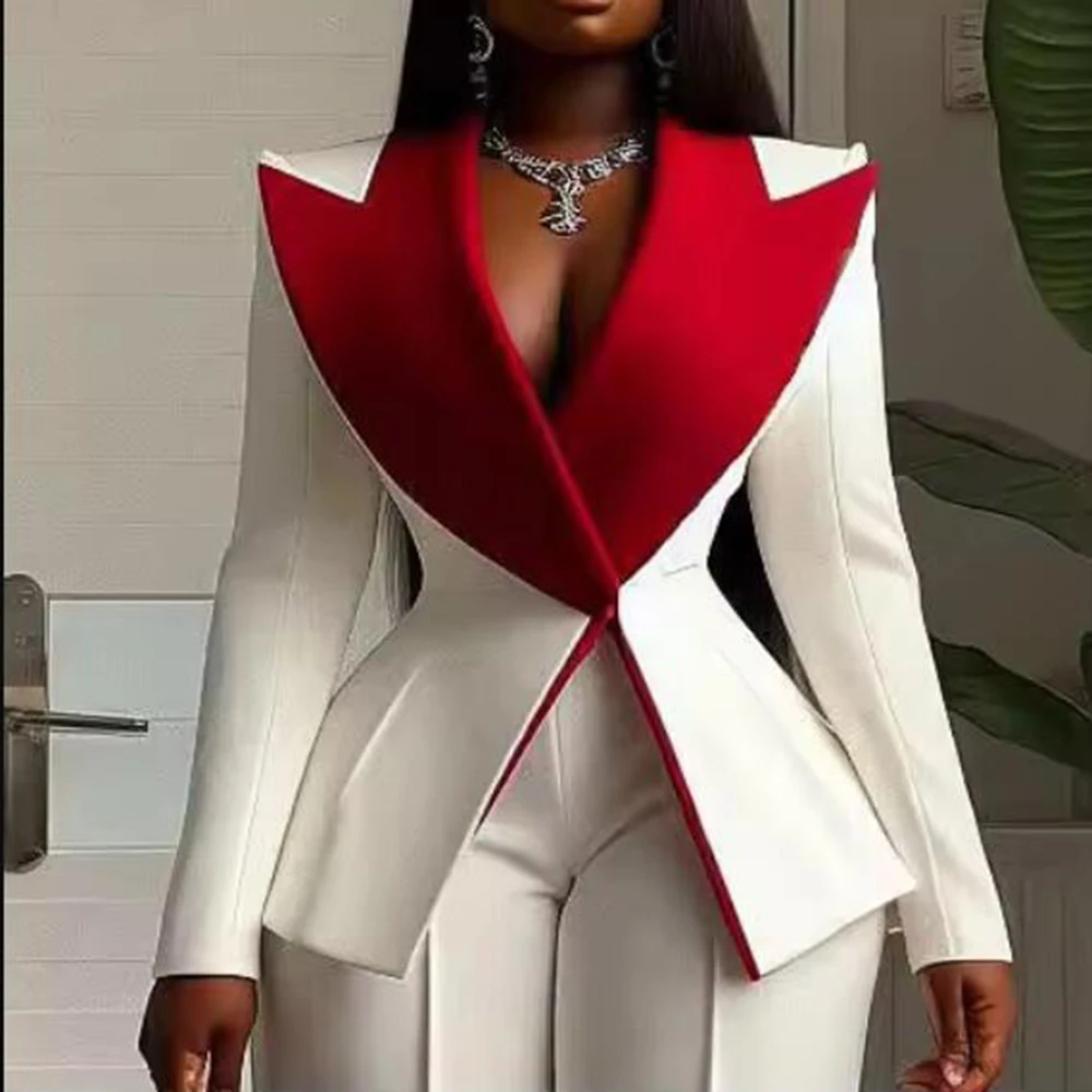 فساتين أم العروس الكلاسيكية سترات واسعة للحفلات الراقصة مخصصة من قطعتين سترة واحدة الصدر سراويل نسائية بدلات 2025