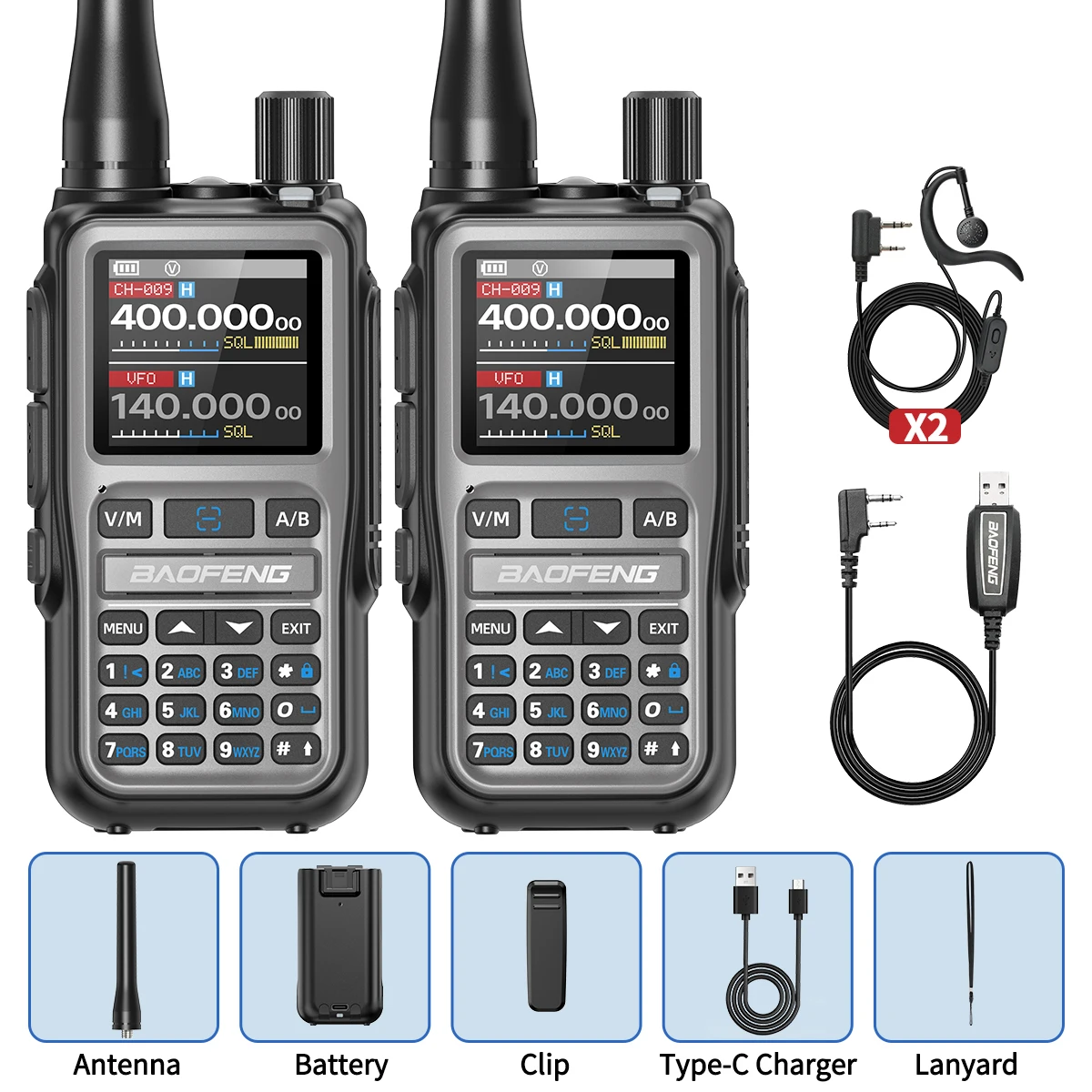 宝峰UV-5Rミニ無線機 Bluetoothプログラミング ワイヤレスコピー周波数