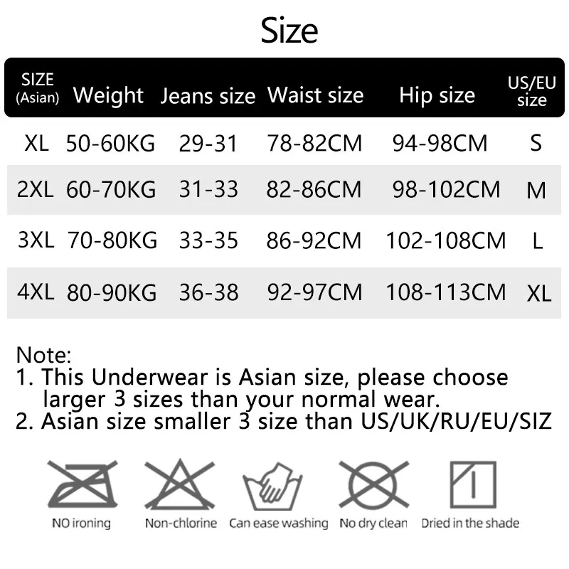 Men Boxer Shorts Underpants Underwear Black 2XL 3XL 4XL Fashion Lips Boxers Sports Casual Soft Smooth