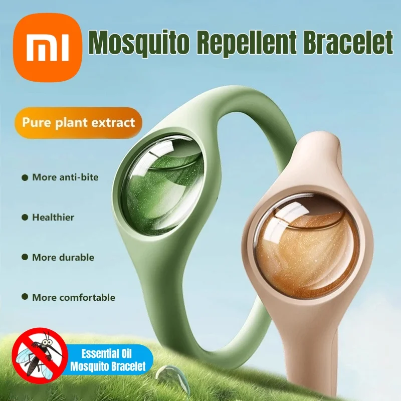 Xiaomi натуральное эфирное масло браслет от комаров регулируемый многоразовый браслет для детей, женщин и мужчин в помещении, на открытом воздухе, для кемпинга