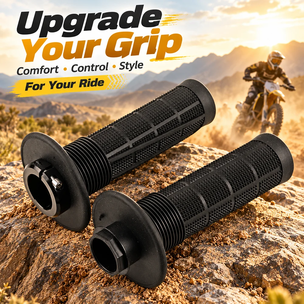 For Sur Ron Storm Bee Surron Stormbee Electric Dirt Bike Anti-slip Handlebar Grips Snap-on Cam Lock-on Grip Throttle Handle Grip