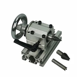 DIY CNC rotary axis tailstock center height 55mm with 3pcs tail center for rotary 4th A Axis Engraver Milling Machine