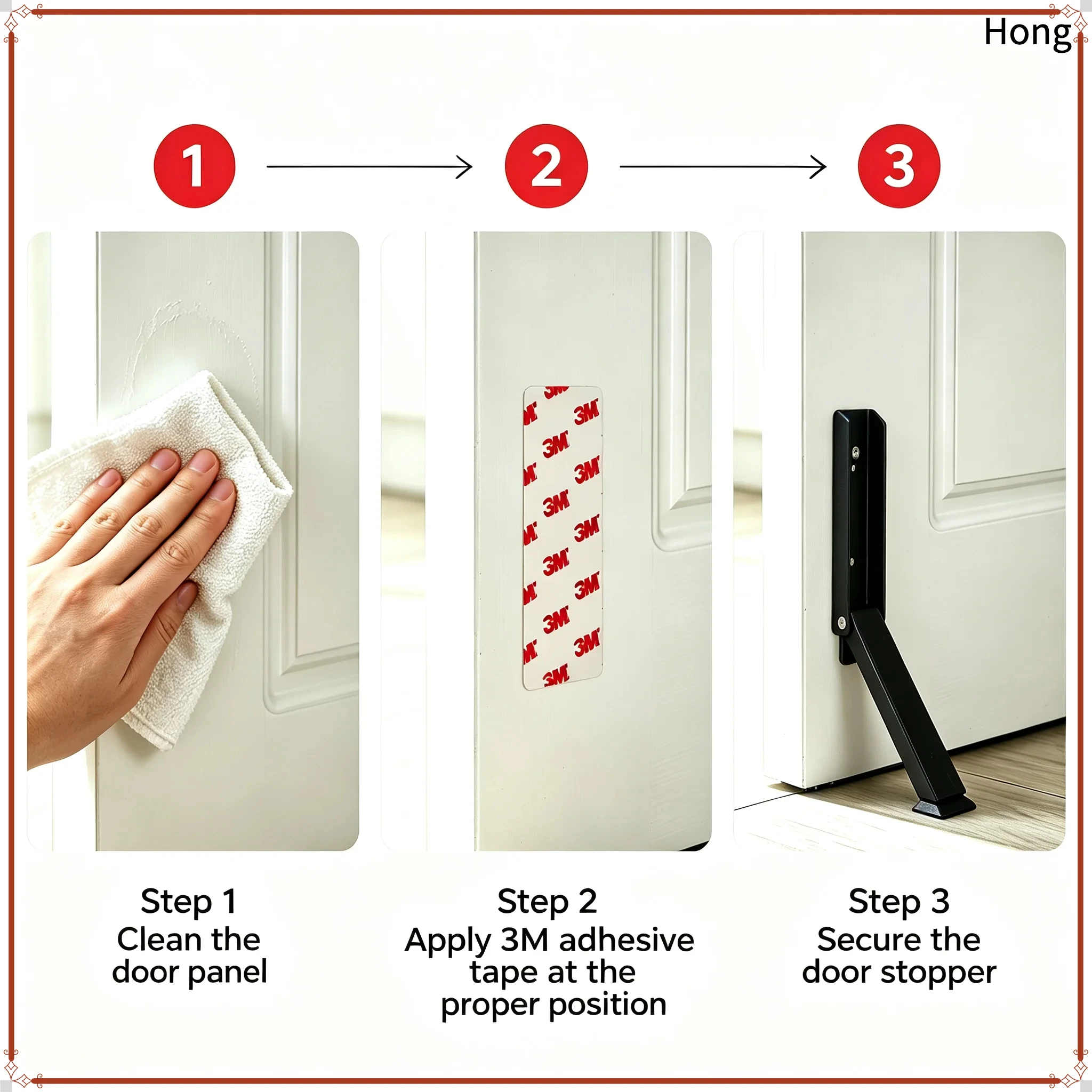Heavy‑Duty Metal Door Stopper Non‑Slip High Hardness Windproof Anti‑Collision Door Blocker Safety Door Gap Stop for Household