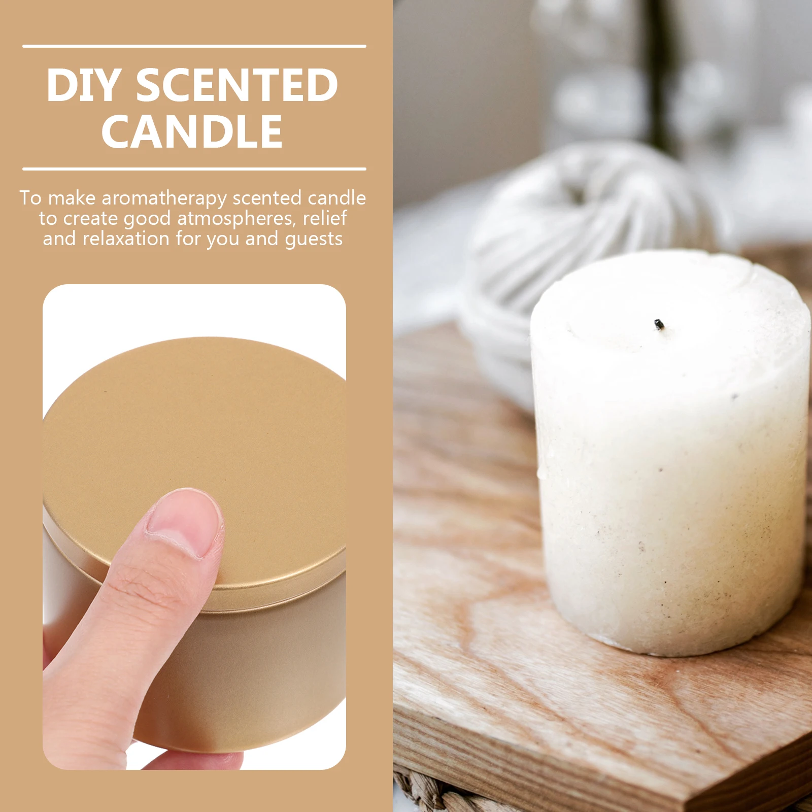 

3Pcs Simple Design Iron Jars Empty Tinplate Containers for Craft Ambience Decoration Empty Jars