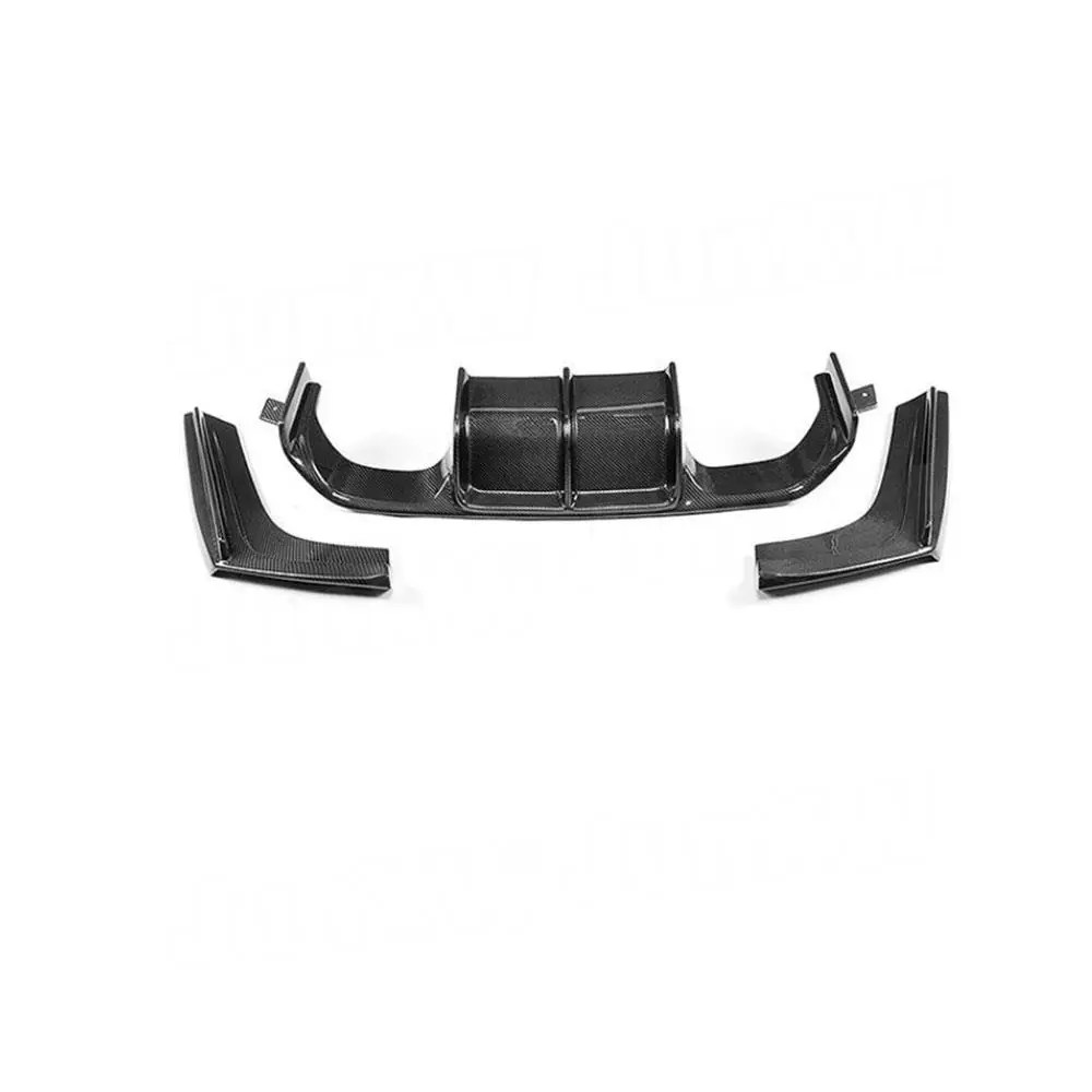 Rear Bumper Lip Spoiler Diffuser Real Carbon Fiber for BMW 3 Series F80 M3 F82 M4 2014-2018 Standard Convertible Rear Diffuser view 5