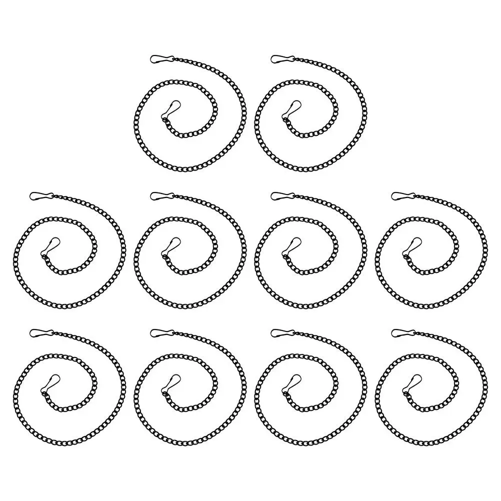 10Pcs Heavy Duty Metal Hanging Chain for Signs Posters Stained Glass Windows Ornaments Smooth Finish Hook Mount