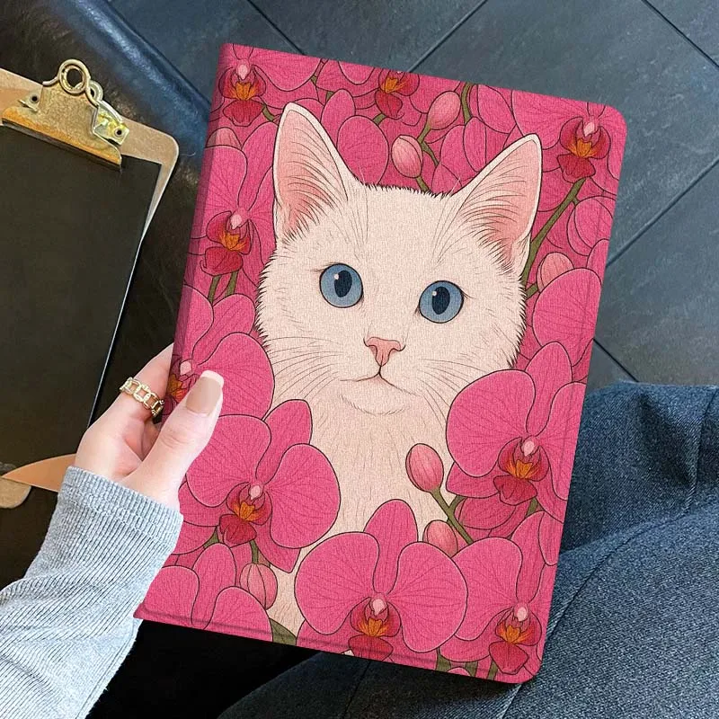 

Flower Cat Dog Cartoon Tablet Case For Xiaoxin Lenovo Pad Tab K10 K11 M10 P12 P11 Pro GT Gen2 Plus Legion Y700 Y900 12.1