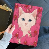 Flower Cat Dog Cartoon Tablet Case For Xiaoxin Lenovo Pad Tab K10 K11 M10 P12 P11 Pro GT Gen2 Plus Legion Y700 Y900 12.1