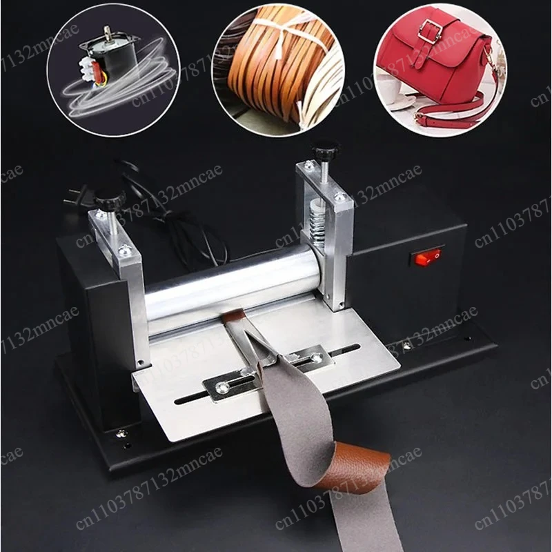 Including 8 Pcs Pull Tube NEW Electric Small Leather Draw Machine, Manual Glue Dispenser Leather Press Laminating Machine
