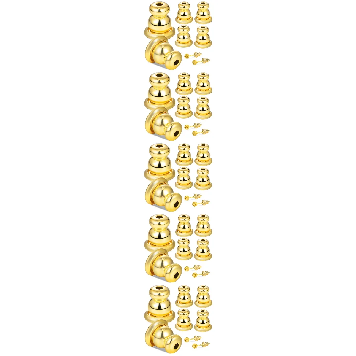 

5pcs 5 PCS Earring Backs for Droopy Earrings Backings Pierced Ears Comfort Heavy Replacements