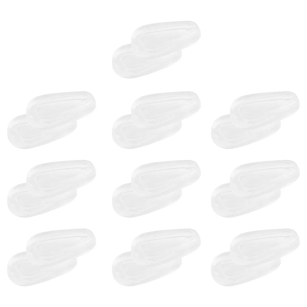 10 Pairs Non-slip Glasses Nose Pads Aunglasses Eyeglass Replacement Silica Gel Sunglass Anti-skid Cushions