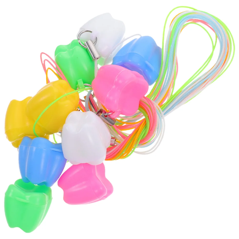 

Necklaces For Girls Tooth Box Keepsake Teeth Necklace Holder Milk Baby Kids Children Necklaces Saver Save Plastic Hanging