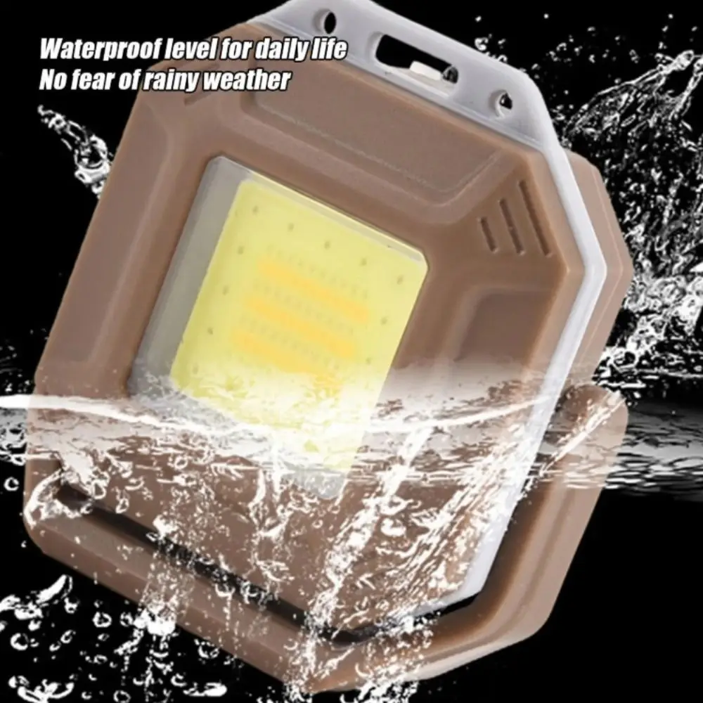 Multi-functional Cob Key Light USB Rechargeable Magnetic Base Rechargeable Torch IPX4 Waterproof Bright LED Emergency Light