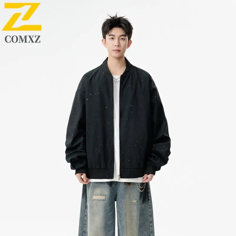 COMXZ 2025 Cross Border Autumn Hot Sale Baseball Jacket Men Youth Spring Korean Trendy Casual Versatile Plus Size outdoor Jacket