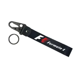 For Formula One F1 Racing Logo Metal Key Ring Hook Key Chain Hanging Strap Lanyards Wrist strap KeyChain Accessories