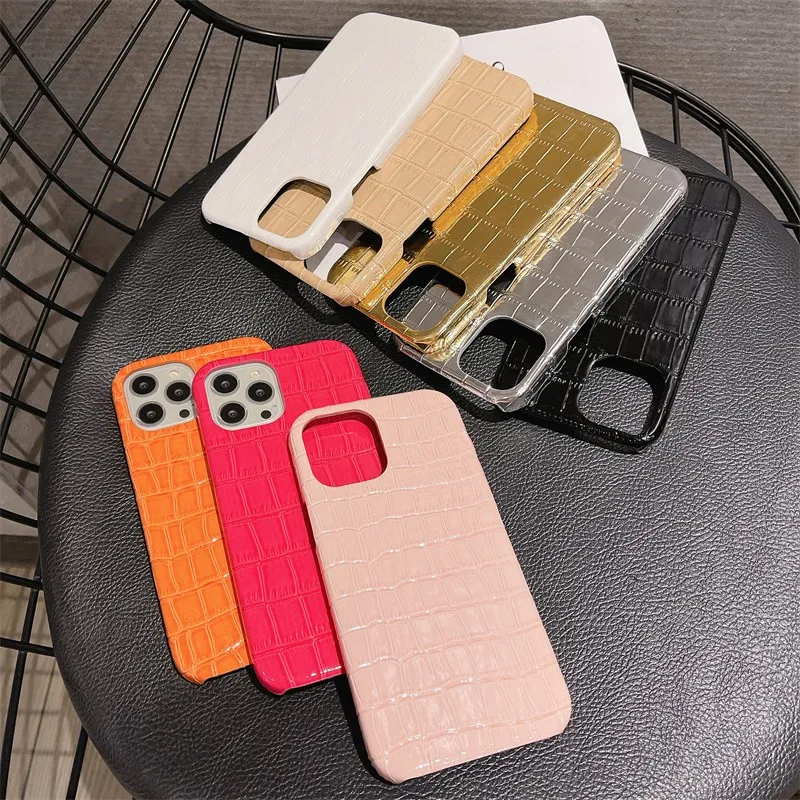 Luxury Animal Leather Business Half Surrounded Hard Case For Iphone 15 14 13 12 11 Pro Max Xr X Xs 7 8 Plus Se Couple Cover Capa