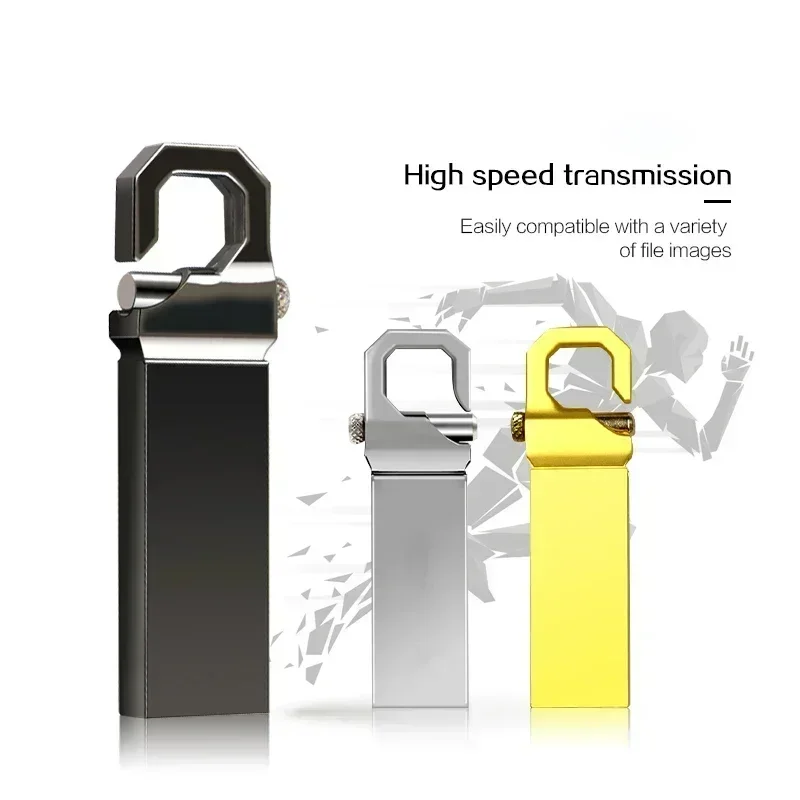 High Speed USB Flash Drive 32GB 16GB 8GB 4GB Metal Pendrive 64gb 128gb U Disk Waterproof Key Pen Drive Memory Stick Best Gifts