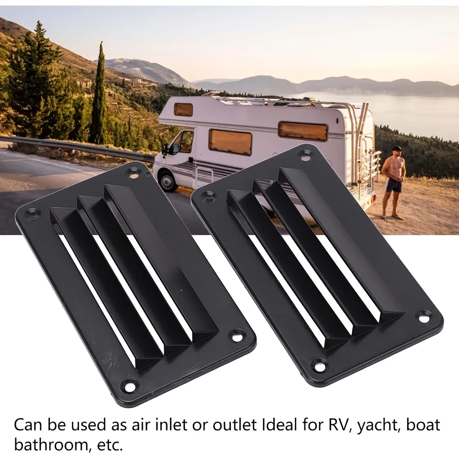 

1PC Ventilation Hood RV Yacht Louver Air Outlet Cover Square Grille Nylon ABS Plastic Material Ventilation Hood RV Accessories