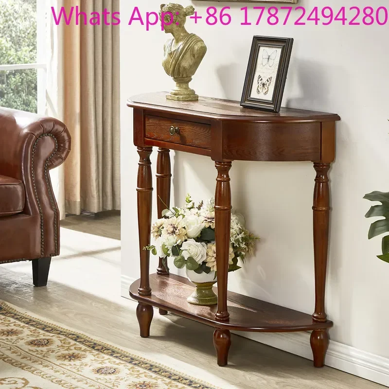With Storage Thin Mid Century Classic Console Table Porch Entrance Stoliki Do Salonu Furniture American Vintage Console Table