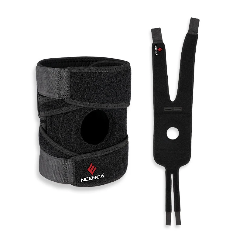 Knee Brace Support Sleeve for Arthritis Meniscus Tear Athletic Open Patella Stabilizer Wrap to Relieve Pain Injury Recovery