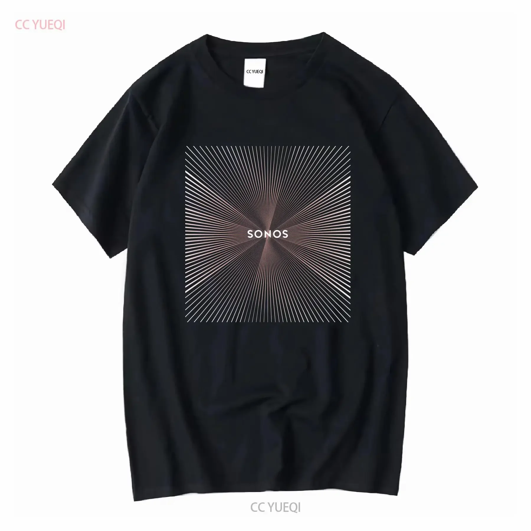 Sonos Wireless HiFi Audio Systems T Shirt Subwoofers Speakers Black Size L long or short sleeves vintage Washed Breathable