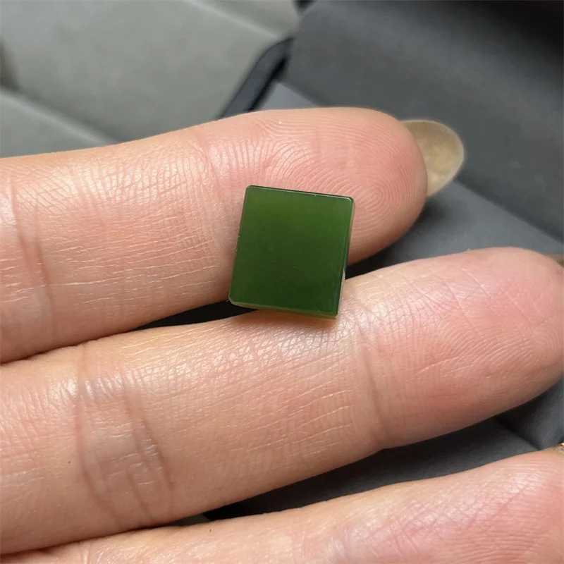 Natuurlijke vierkante jaspiset, maat: 10 * 11 * 3,3 mm, gewicht: 5,65 karaat, kan worden gemaakt in hangers of herenringen