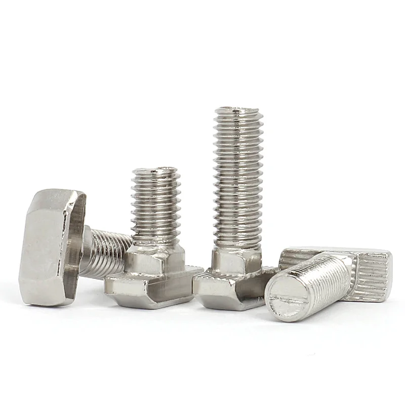 2/5/10PCS M5 M6 M8 T Hammer Head T Bolt Aluminum Connector T head bolts Screws for 20/30/40/45 Aluminum Profiles