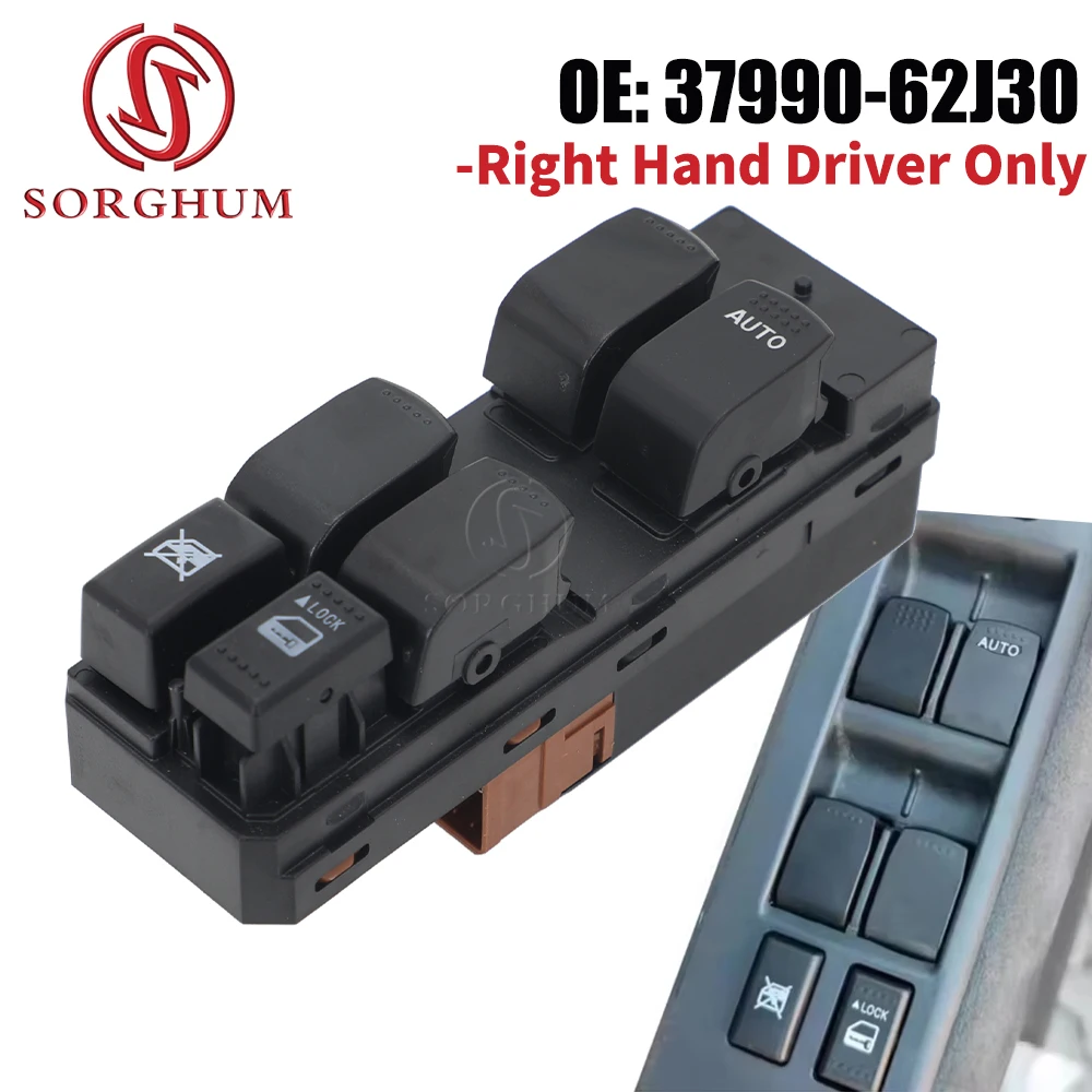 SORGHUM 37990-62J30 Window Regulator Switch Assembly Electric Window Switch For SUZUKI Grand Vitara SX4 2006 -2013 Interior Part