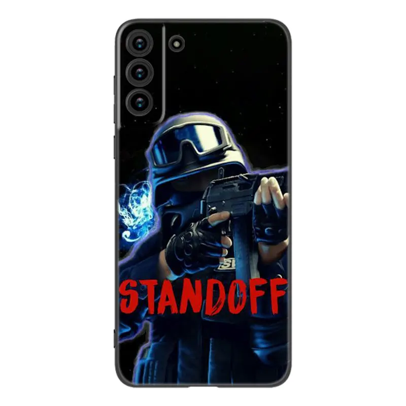 Hot Game STANDOFF-2 Black Silicone Phone Case For Samsung Galaxy S23 S21 S20 FE S24 S22 Ultra S10E S10 S9 S8 Plus