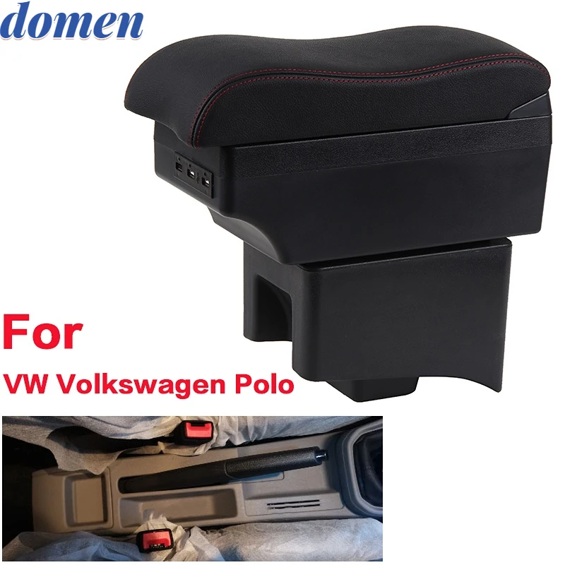 

2009-2020 For Volkswagen Polo armrest box Polo V universal Car armrest box installation center console modification accessories