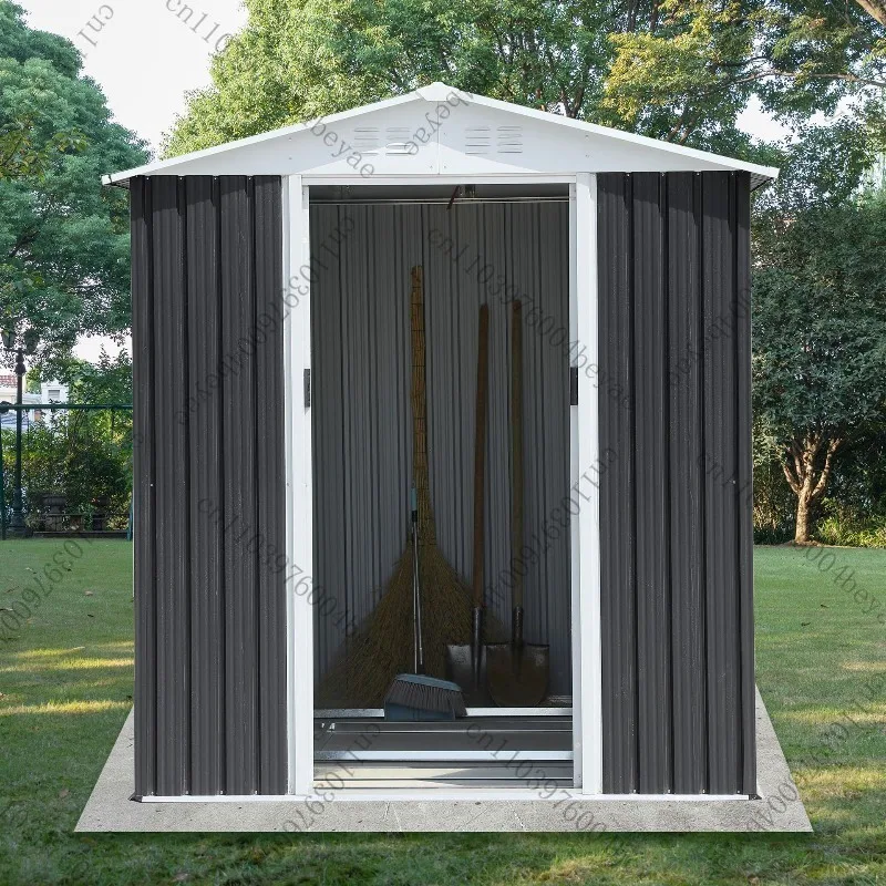 Open-air rooftop gardening utility room, tin house, mobile tool house, outdoor shed for pet dogs and cats