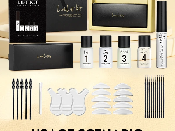 Gollee Wimpernlifting-Set Augenbrauen-Laminierung Wimpernzange Wimpern-Perm-Set Schnelle Fixierung Bunte Wimpern Lifting-Kleber Balsam Mehr Haftkraft – Detail 2