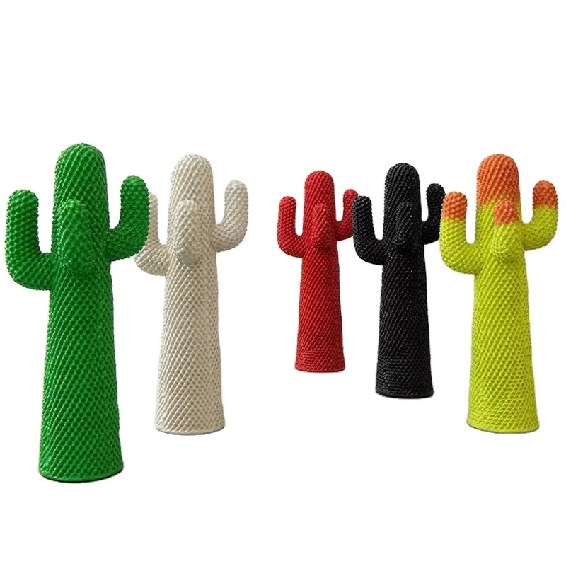 made resin fiberglass modern art sculpture cactus coat hanger  home decor Cactus art statue