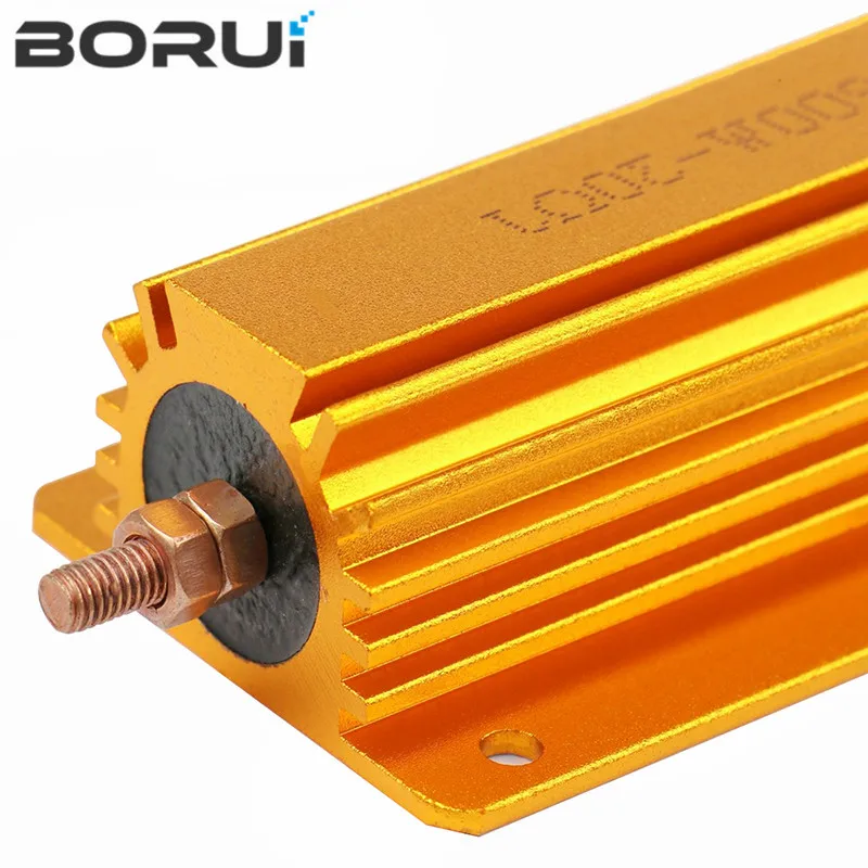 1 قطعة 10 واط 25 واط الألومنيوم الطاقة قذيفة معدنية حالة Wirewound المقاوم 0.01 ~ 30 كيلو 1 2 3 5 6 8 10 20 100 150 1 كيلو 10 كيلو أوم RX24