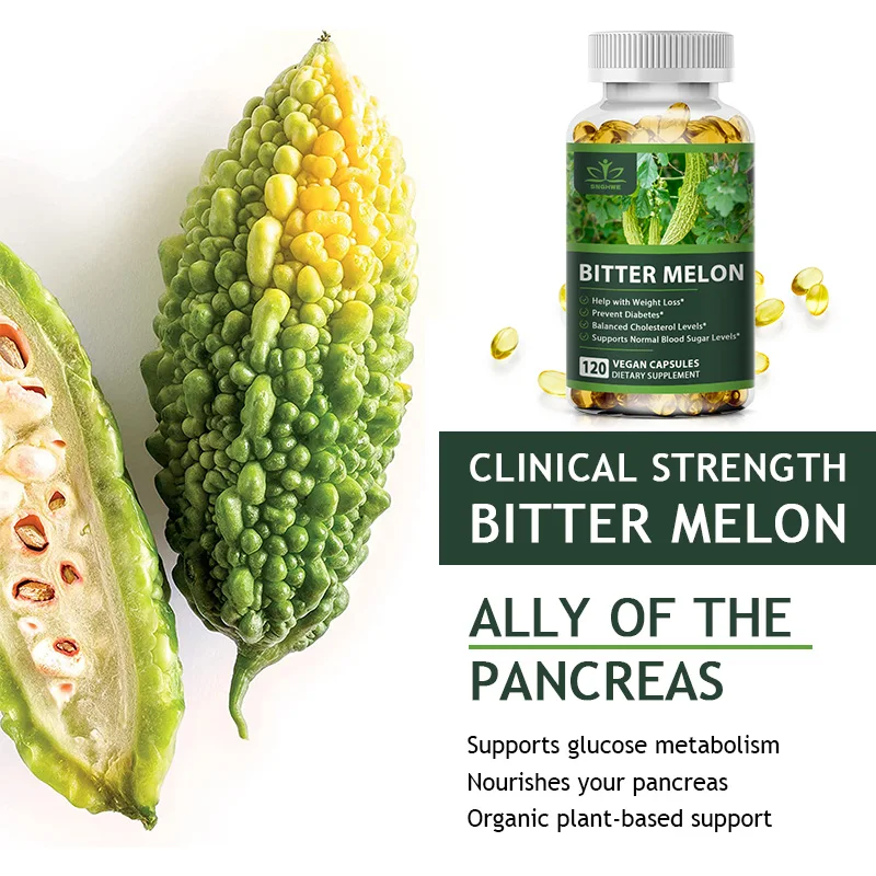 Plant insulin bitter melon capsules - blood sugar balance - healthy detoxification - skincare and beauty - digestive health