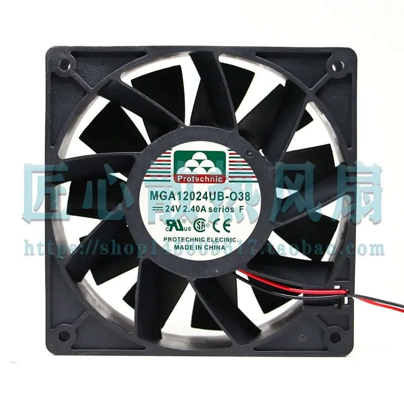 for MAGIC MGA12024UB-O38 12 cm 24 V 2.40 A High Airflow Industrial Control Inverter Fan