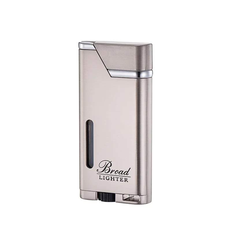 

High-grade Metal Windproof Direct Flush Video Window Lighter Business Style Men's Gift Lighter Weed Smoking Accessories