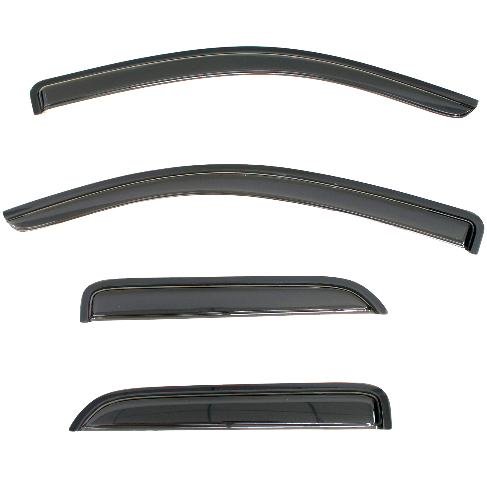 

4pcs Out Channel Sun Rain Window Visors For 14-18 Silverado Sierra Double Cab