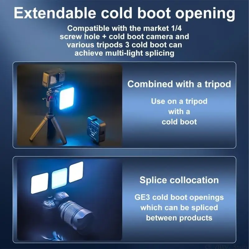 E56B Adjustable Color Camera Fill Light for X4 Camera Quality Communication Photo