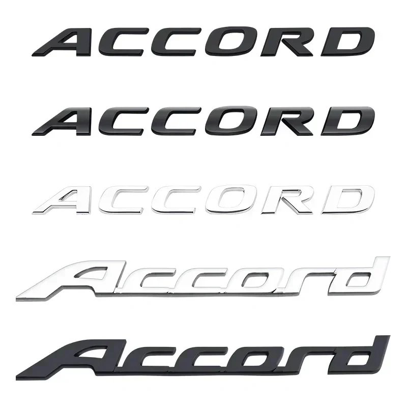 3D ABS Logo Honda Emblem Letters Car Trunk Badge Rear Letter Label for Honda Accord Elysion CR-Z Odyssey SPIRIOR Accessories
