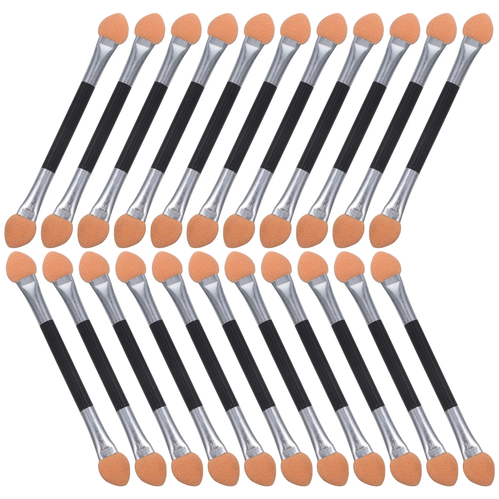 

24Pcs Sponge Sticks Dual Sided Eyeshadow Applicator Kit Gentle on Skin for Makeup Application Easy to Use Portable