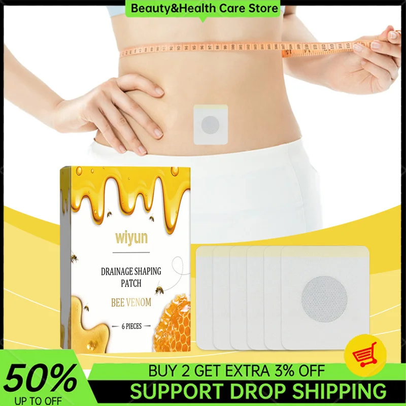 Drainage Shaping Patch Detox Weight Loss Fat Burning Bee Venom Thin Thigh Abdomen Waist Hip Body Shaping Body Care Patches