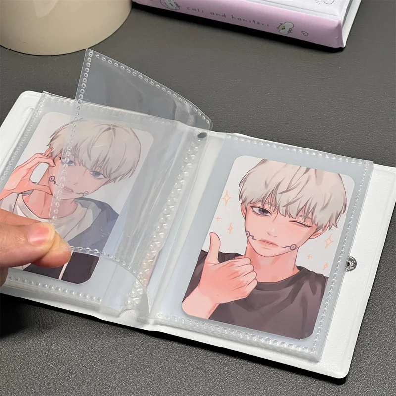 Pvc Album Photo Idol Album 3 Inch Photo Card Single Compartment Organizer Book Postcard Collection Card Photo Card Binder