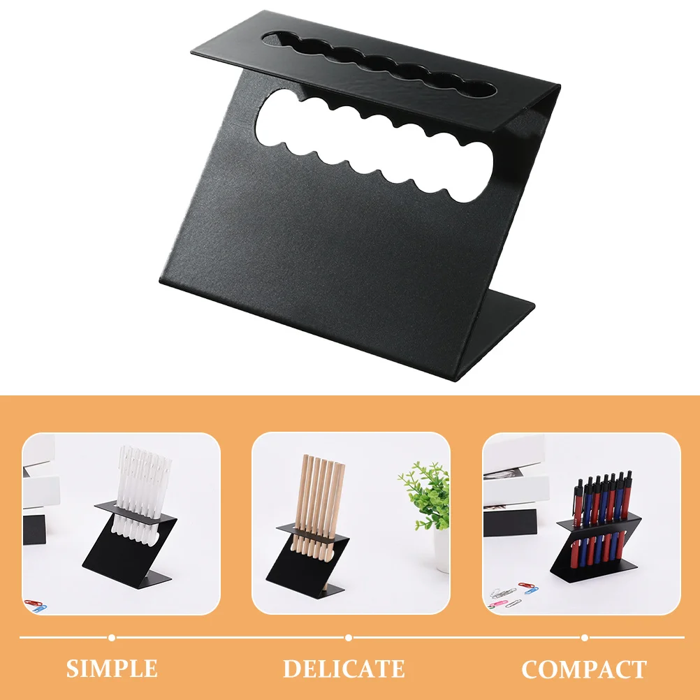 

Metal Pen Holder Display Rack Modern Pen Organizer Stand Eyebrow Nail Art Brush Holder for Desk Nail Brush Stand