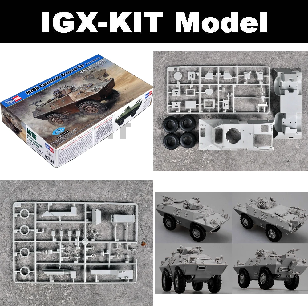 Hobbyboss 82419 1:35 Scale US M706 Commando Armored Car Vehicle Product Improved Plastic Model Assembly Kit Hobby Craft